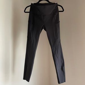 Lululemon Fast and Free raw hem Leggings